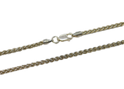 Sterling Silver Modernist Style Rope Chain Necklace Vintage c1970s 50cm Length