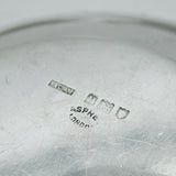 Asprey & Co. Edwardian Sterling Silver Set of Glass Coasters Antique London