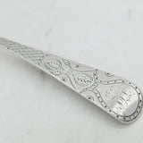 Channel Islands Georgian Sterling Silver Floral Tablespoon Antique Jersey