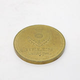 Scottish Bells Whisky Brass Medal Medallion Scottish Open Golf Vintage