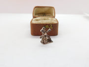 Sterling Silver Windmill Charm Pendant Vintage c1970