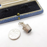 Sterling Silver Champagne in a Ice Bucket Charm Pendant Vintage c1970