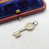 Sterling Silver 21st Birthday Key Charm Pendant Vintage c1970