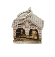 Sterling Silver Weather Vane Charm Pendant Vintage c1970