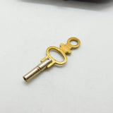 Brass and Cut Steel Watch Key Size 3mm  Charm Pendant Mid-Century c1950