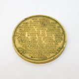 19th Century Belgian Bronze Antoine Van Dyck Medallion Antique c1850