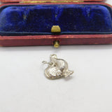 Sterling Silver Little Chicken Charm Pendant Vintage c1970