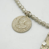 19th Century Ethiopian Silver Plated Tribal Style Coin Necklace Antique c1880