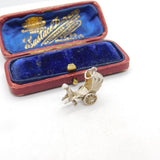 Sterling Silver Tuk-Tuk Charm Pendant Vintage c1970