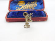 Sterling Silver Traditional Large Telephone Charm Pendant Vintage c1970