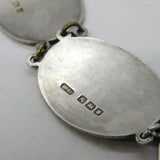Sterling Silver Allies of WWII Monument Panel Bracelet Antique 1945 London