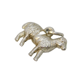 Sterling Silver Sheep Charm Pendant Vintage c1970