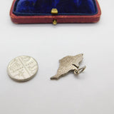 Sterling Silver 'Isle Of Wight' Map Outline Charm Pendant Vintage c1970