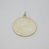 Sterling Silver St Christopher Round Travel Charm Pendant Vintage c1970s