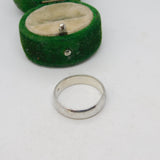Sterling Silver Wedding Band Ring Vintage c1970 Size O 1/2 UK