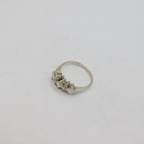 Sterling Silver Multi-Set Paste Art Deco Style Dress Ring Modern c1990 Size L