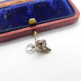 Sterling Silver Taurus or Bull Head Charm Pendant Vintage c1970