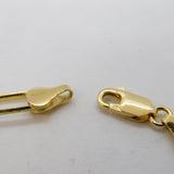 Contemporary Sterling Silver Gilt Trombone Link Bracelet Vintage c2000s