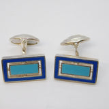 Links of London Sterling Silver & Enamel Pair of Cufflinks Vintage c2010s