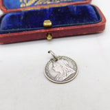 Victorian Sterling Silver 'Harold' Love Token Charm Pendant Antique c1890