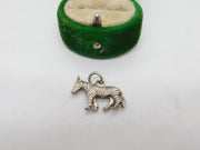 Sterling Silver Zebra Charm Pendant Vintage c1970
