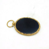 Victorian 9ct Gold Cased Large Floral Portrait Locket Pendant Antique c1860s