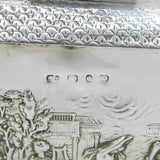 Victorian Sterling Silver Neoclassical Tea Caddy Antique 1892 Birmingham