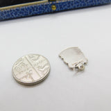 Sterling Silver & Enamel Herm Island Shield Charm Pendant Vintage c1970