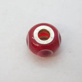 Sterling Silver Rhonna Sutton Glass Bead Charm Pendant Vintage c1970