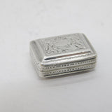 George IV Small Sterling Silver Ladies Vinaigrette Antique 1823 Birmingham