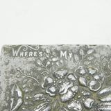 Victorian Tin Plate Novelty 'Where's My Hairpin' Hairpin Box Antique c1880