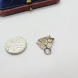 Sterling Silver Tropical Guppy Fish Charm Pendant Vintage c1970