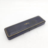 George V Sterling Silver Anointing Spoon & Coin Coronation Box Set Antique 1911
