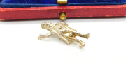 Sterling Silver Soapbox Gentleman Charm Pendant Vintage c1970