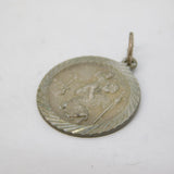Sterling Silver St Christopher Travel Charm Pendant Vintage c1970s