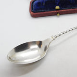 Victorian Sterling Silver Chorister Singing Terminal Teaspoon 1898 Birmingham