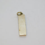 Sterling Silver Bullion Bar Ingot Charm Pendant Vintage 1978 Birmingham