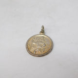 Sterling Silver St Christopher Travel Charm Pendant Vintage c1970