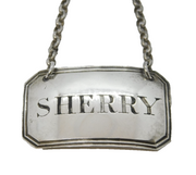George IV Sterling Silver Sherry Decanter Label Antique 1829 Birmingham