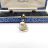 Sterling Silver Traditional Police Helmet Charm Pendant Vintage c1970