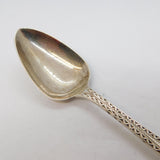 Irish Victorian Sterling Silver Crested Teaspoon Antique 1888 Dublin