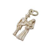 Sterling Silver Wedding Couple Charm Pendant Vintage c1970s