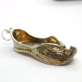 Sterling Silver Little Dancing Slipper Charm Pendant Vintage c1970