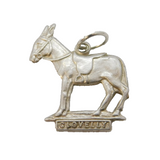Bernard Instone Sterling Silver Clovelly Donkey Charm Pendant Vintage c1970s
