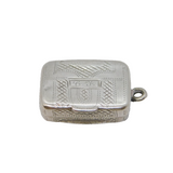George III Sterling Silver Novelty Suitcase Vinaigrette Antique 1820 Birmingham