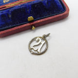 Sterling Silver 21st Birthday Cut Out Medallion Charm Pendant Vintage c1970