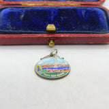 Sterling Silver & Enamel 'Forth Road Bridge' Scotland Charm Vintage c1960