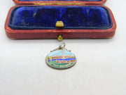 Sterling Silver & Enamel 'Forth Road Bridge' Scotland Charm Vintage c1960
