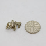 Sterling Silver Mule Carrying Baskets Charm Pendant Vintage c1970s