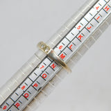 Sterling Silver 7 Spinel Half Eternity Band Ring Antique c1930 Size M 1/2